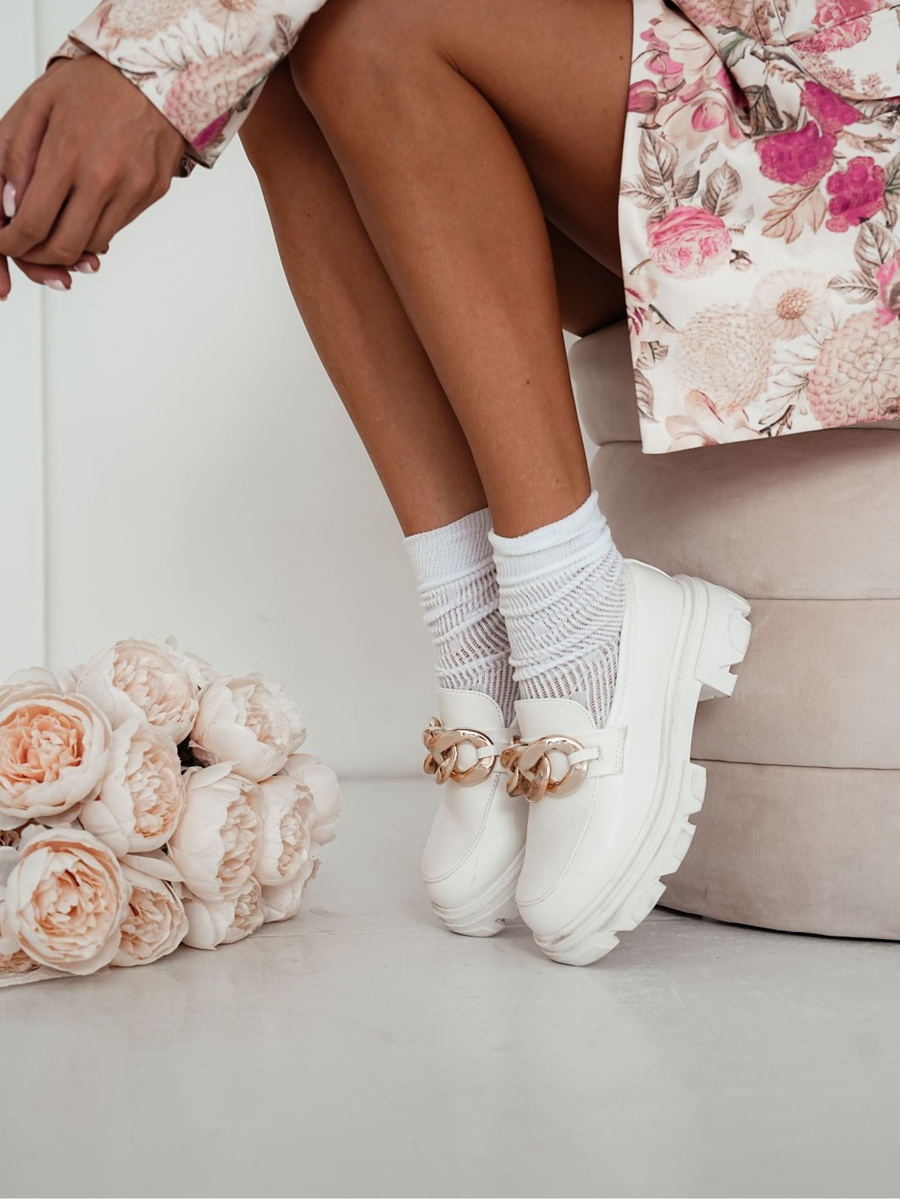 Damen Socken Serie Ajour 989 Weiß