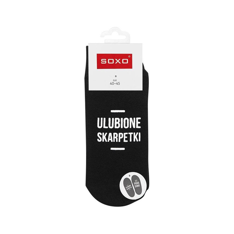 SOXO Männer lange Socken mit Aufschriften fröhliches Geschenk 