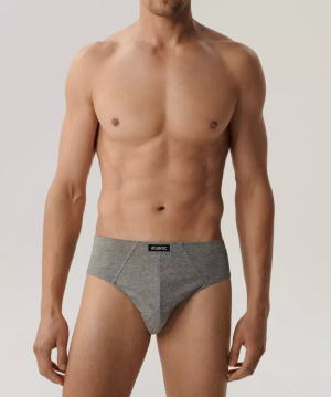 Herren-Slips Serie 3BMP-006 Grau/Schwarz/Weiß