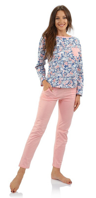 Damenpyjama Karolina Aprikose