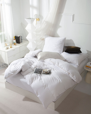 Bettwäsche Serie Weiß Gold