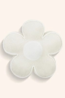 S CUSHION FLOWER BOUCLE BEIGE