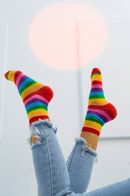 Skarpetki damskie bawełniane Tęcza Milena