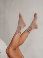 Damensocken Wzorzyste 200 Beige