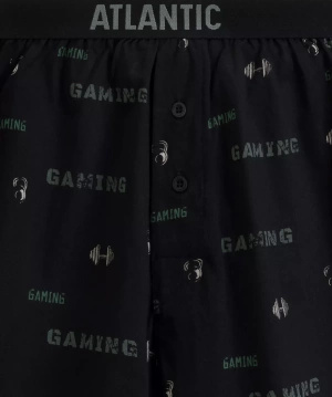 Lockere Boxershorts 2mbx-084 Schwarz und Khaki