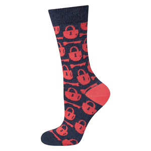 Skarpetki damskie kolorowe SOXO GOOD STUFF śmieszne kłódki 