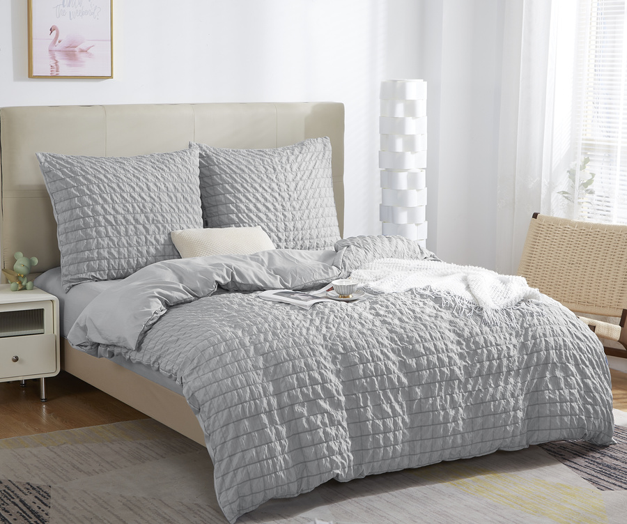 Bettwäsche Creasy Grau