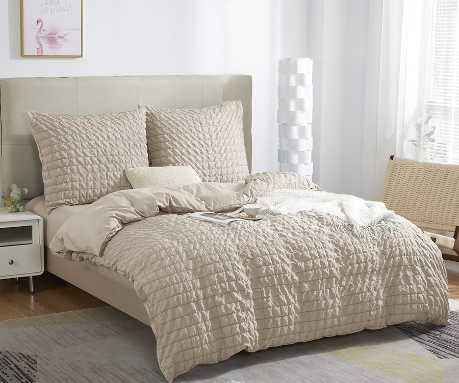 Lenjerie de pat Creasy Bej