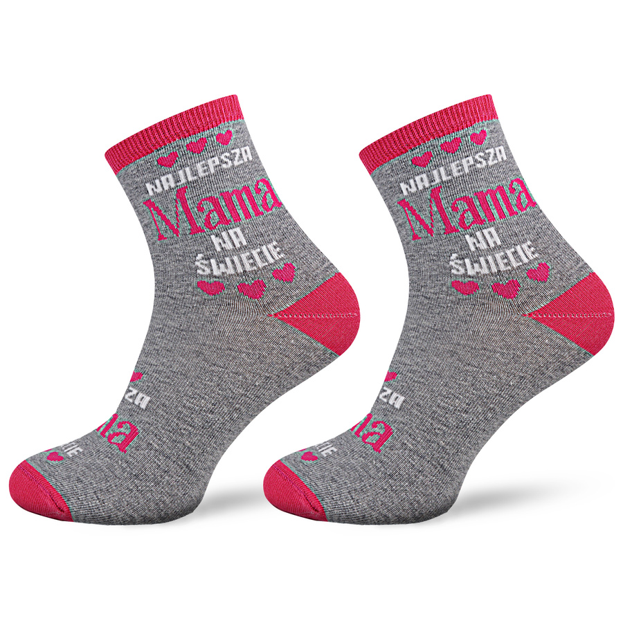 Socken Damen Serie Gemustert 200 Grau