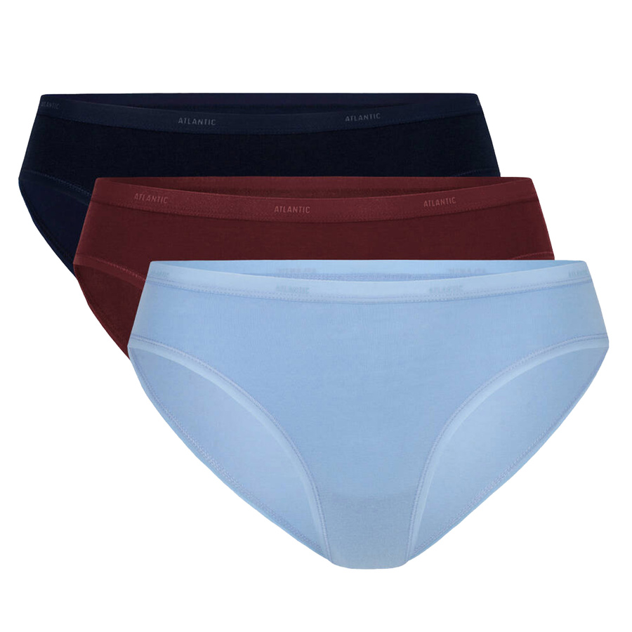 3-PACK Figi Damskie Bikini 3LP-195 Atlantic