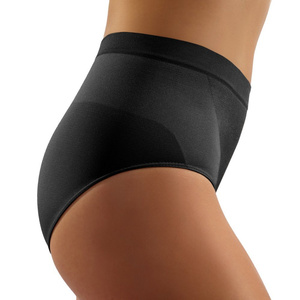 Sesto Senso Damen Korrigierende Figi Gloria – Nahtlose Shapewear, Bauch- und Po-Unterstützung, Bequem und Elastisch, Poliamid-Elastan Mix, Schwarz