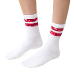 Damen Socken Art. 136 Weiß mit Herzen