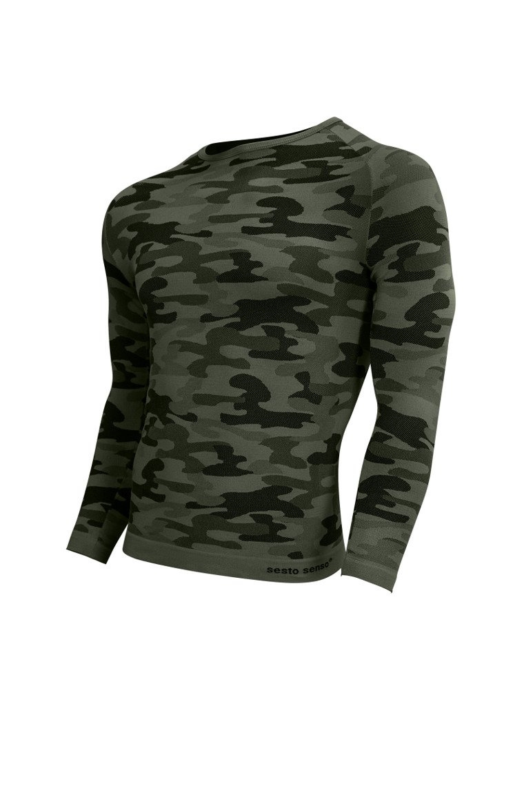 Thermo-Shirt Thermo Active Tarnfarbe