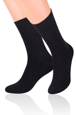 Kunstfrotteesocken. 015 CK05 schwarz