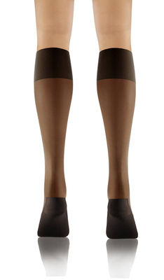 Sesto Senso Damen Kniestrümpfe Relax – Komfortabel mit Massageeffekt, 20 DEN, Halbtransparent, Poliamid-Elastan, Ohne Druck, Ideal für Büro & Kreislaufprobleme, Farbe: Vision/Beige