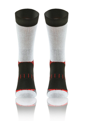 Wollsocken Trekking Winter Grau Mehrfarbig