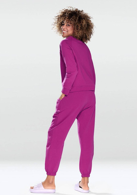 Damen Sweatset Serie Fuchsia Baumwolle