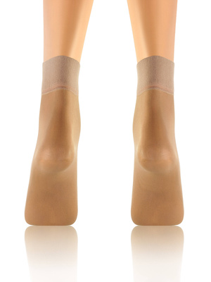 Sesto Senso Damen Skarpetki Rajstopowe Emi – Hochwertige, Strapazierfähige Strumpfsocken, Poliamid & Elastan, Komfortabler Bund, Ohne Verstärkung, Ideal für Offene Schuhe, One Size, Beige & Schwarz, 2er Pack