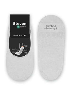 mikro stopki z włókna bambusowego Art. 036 jasne szare Steven