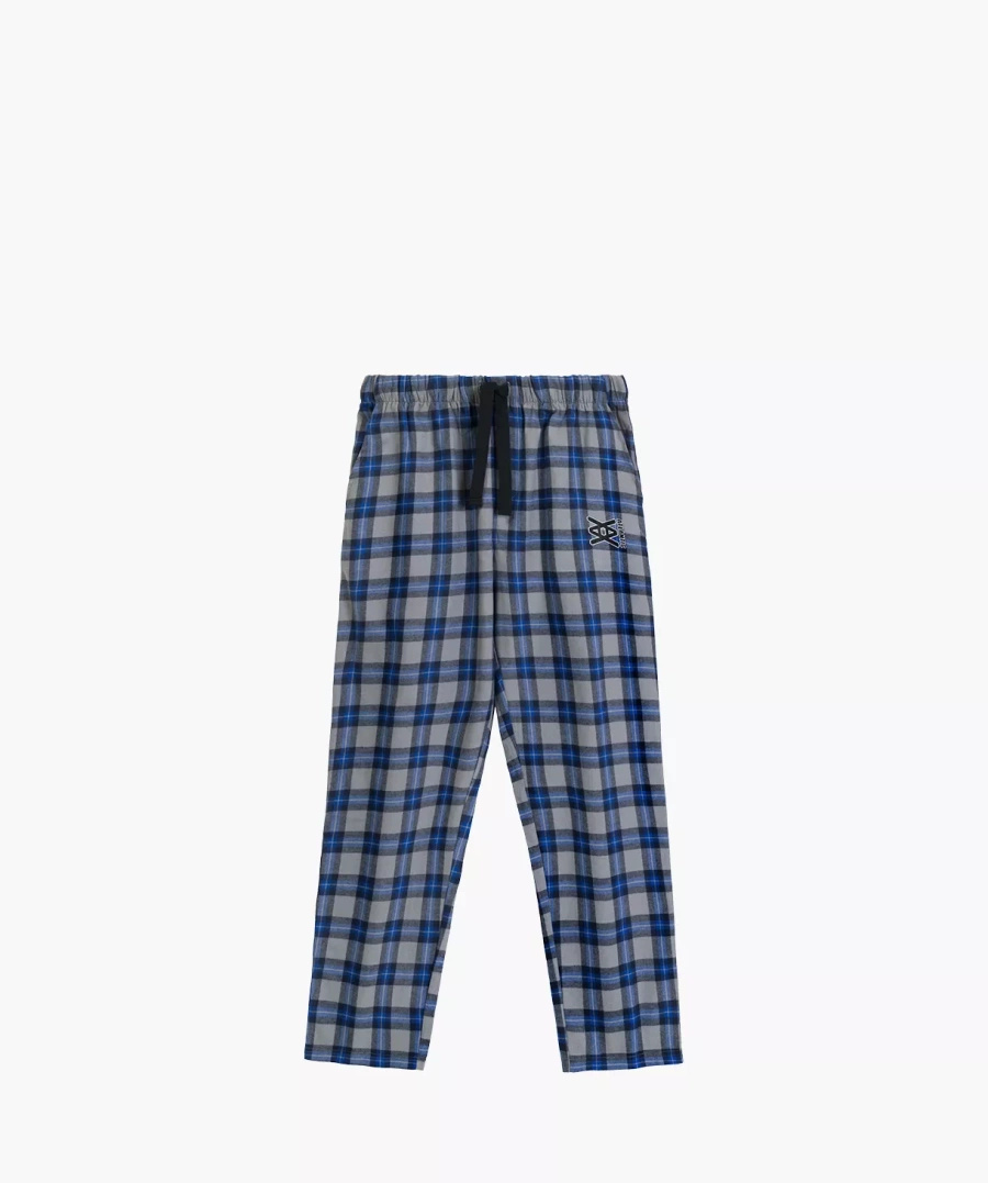 Pyjamahose Serie nmb-045 Grau Kariert