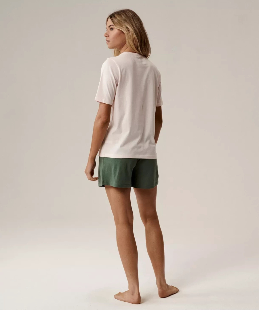 Damen Schlafanzug nlp-498e Rosa Grün