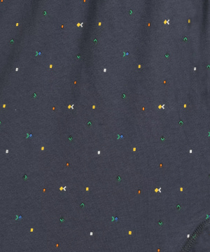 Atlantic Herren Slip Set – Bequeme Baumwollunterwäsche mit Tetris Print, 3er Pack, Schwarz/Grau/Grün, Klassischer Schnitt, Frühling/Sommer 2025