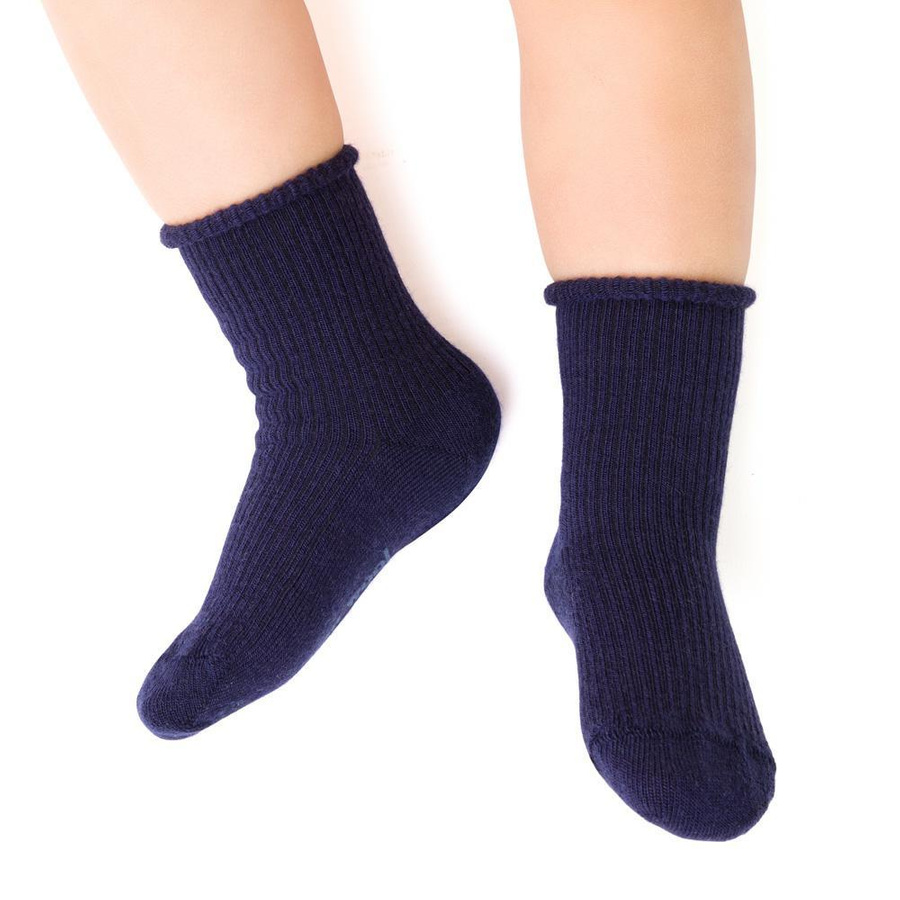 Kindersocken/Kleinkindsocken aus Merinowolle ohne Druck. 130 Steven