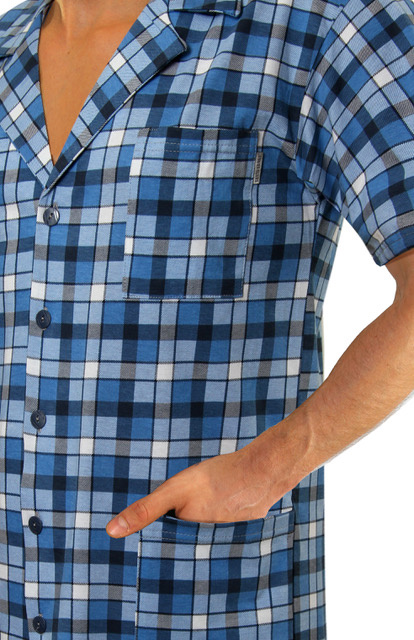 Kurzarm-Schlafanzug Herren Serie 2182/10 Mehrfarbig