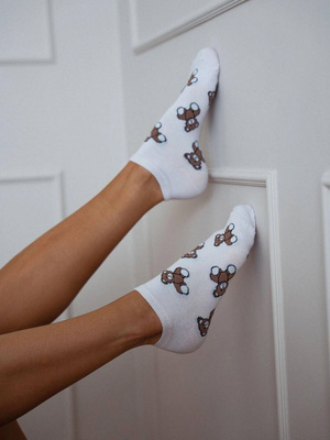 Damen Baumwollfüße Teddybären ganz