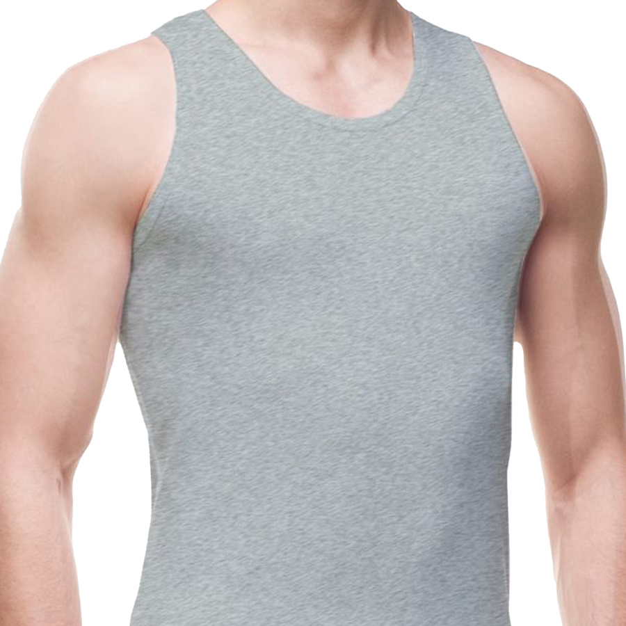 Koszulka Authentic 213 Ribbed szary melanż Cornette