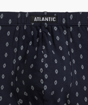 Herren-Boxershorts 3MH-195 Grau/Marine/Blau