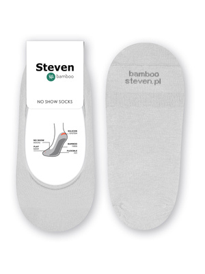 mikro stopki z włókna bambusowego Art. 036 jasne szare Steven