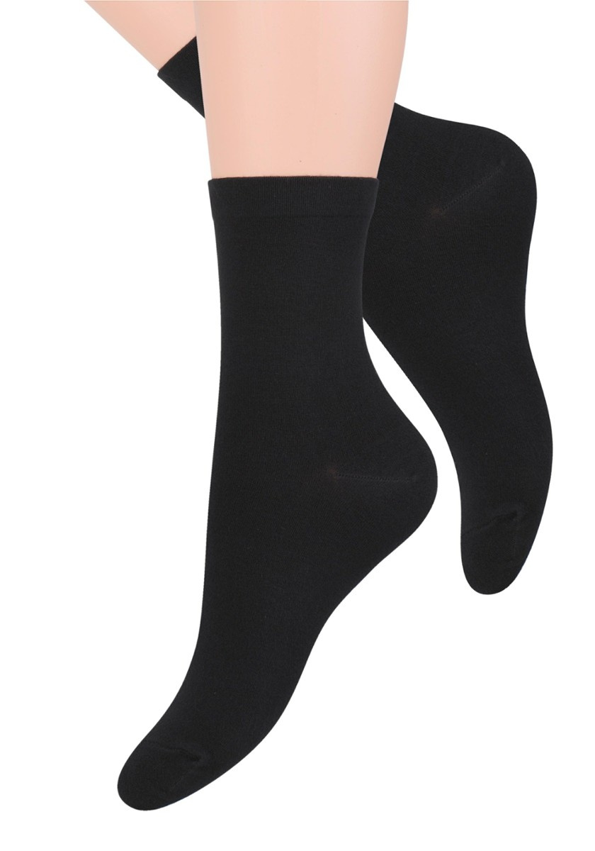 Skarpetki damskie bambusowe gładkie at. 108 Steven