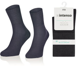 skarpety zdrowotne bezuciskowe MEDYCZNE wykonane z bawełny 1962 Intenso