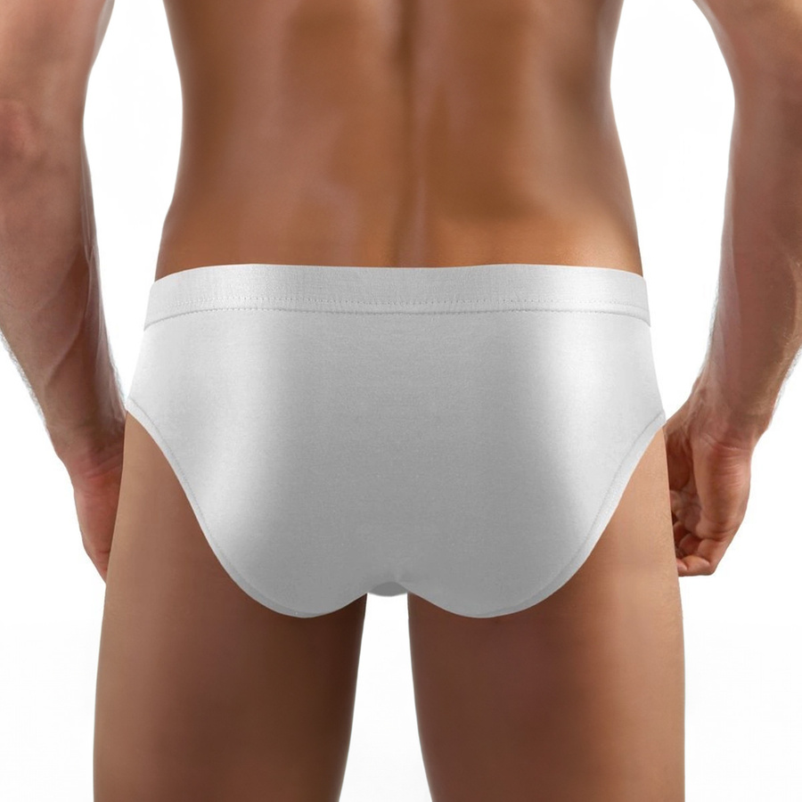 Sesto Senso Herren Slips Leopard – Komfortable Baumwollunterwäsche, Sportlicher Schnitt, Antiallergisch, Schnelltrocknend, Weiß, Für Aktive Männer