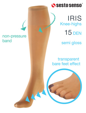 10x IRIS Barfuß-Effekt Socken Sesto Senso