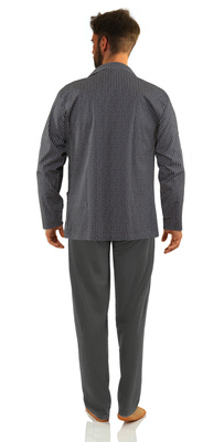 Herren Schlafanzug Serie Grau