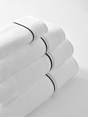 Handtuch Libre Weiß/Schwarz