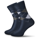 Baumwolle Rautenmuster Anzug Socken