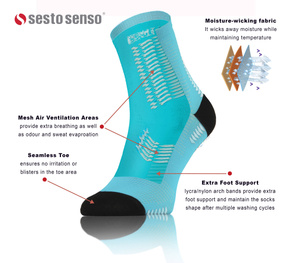 Oddychające sportowe skarpety SKB Sesto Senso