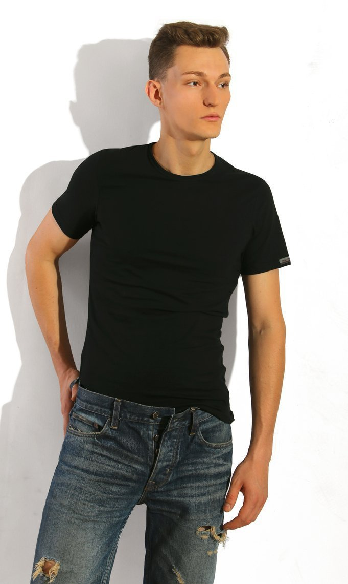 Herren T-Shirt Cobra Schwarz