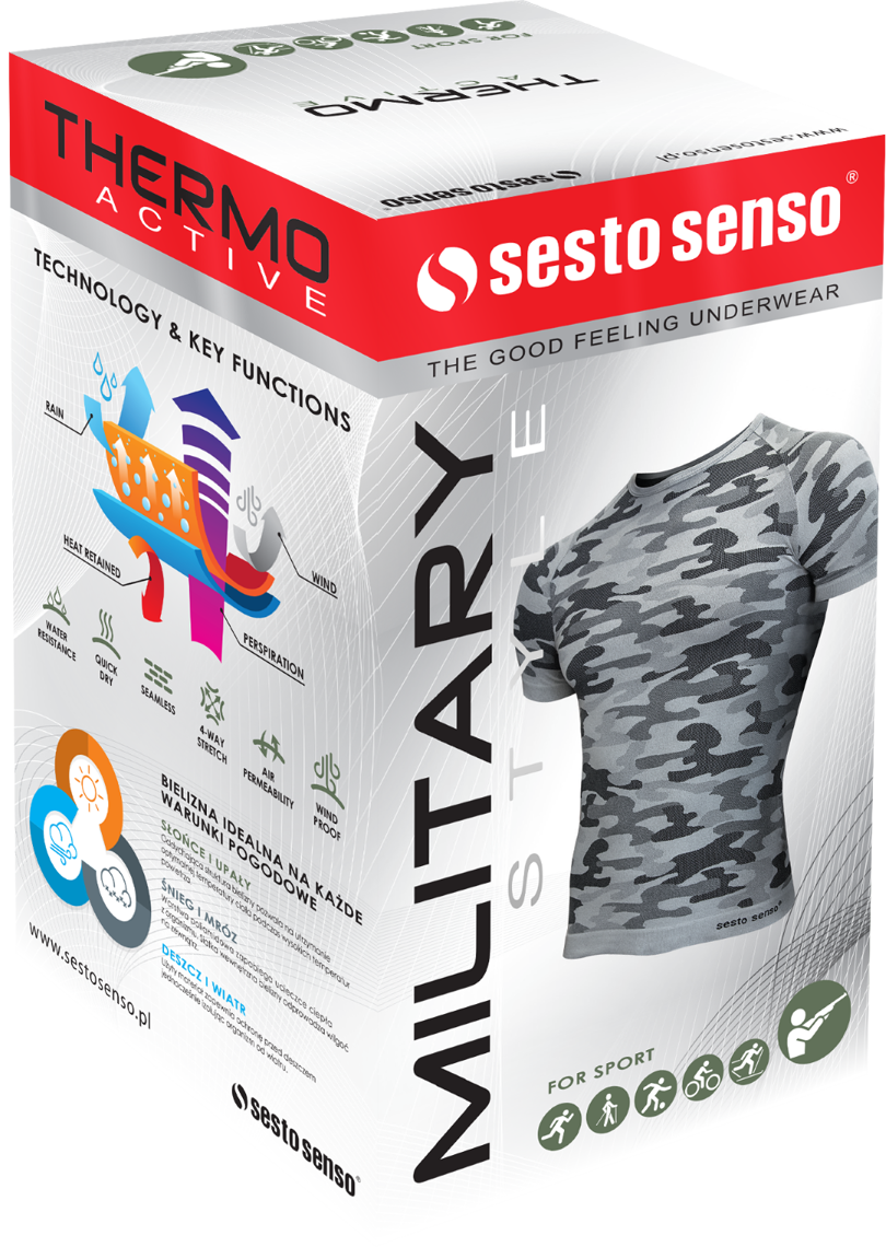 Tricou Termoactiv Thermo Active Culoare Camuflaj