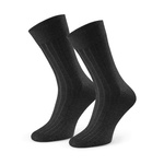 Socken aus Bio-Baumwolle und Kamelwolle Schwarz