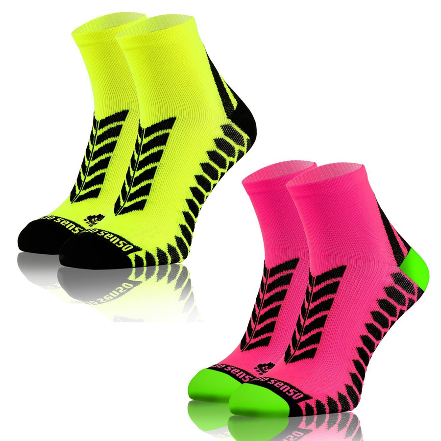 Bawełniane oddychające bezszwowe SKARPETY SPORTOWE SPORT SOCKS Sesto Senso 