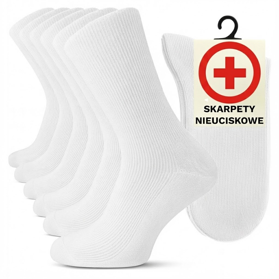 Medizinische Komfortsocken aus nicht komprimierter Baumwolle