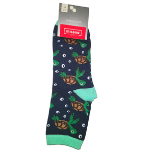 Bunte Damensocken mit lustigen Mustern Milena