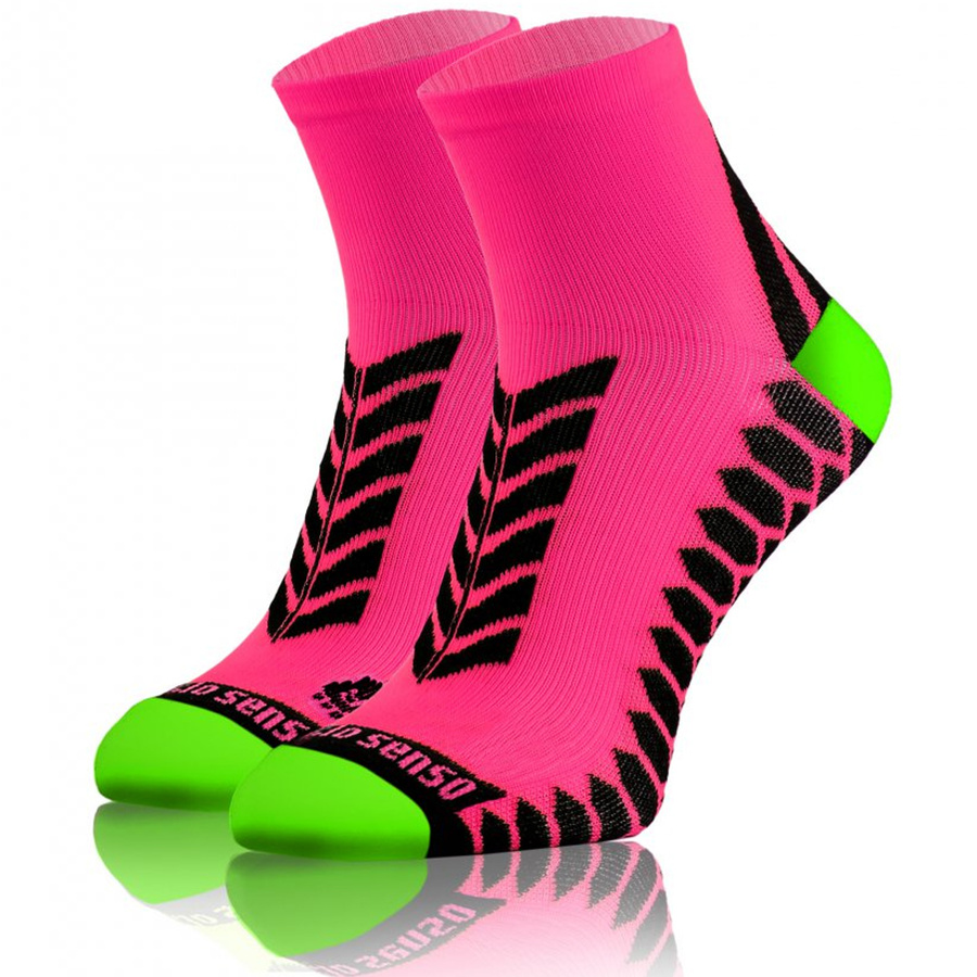 Kurze Kompressionssocken Sportserie Rosa