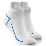 Sesto Senso Herren Sport Socken SKB10 – Atmungsaktiv, Nahtlos, Poliamid, Verstärkte Frottee-Bereiche, Thermoregulierend, Ideal für Sport und Fitness, Blau/Weiß