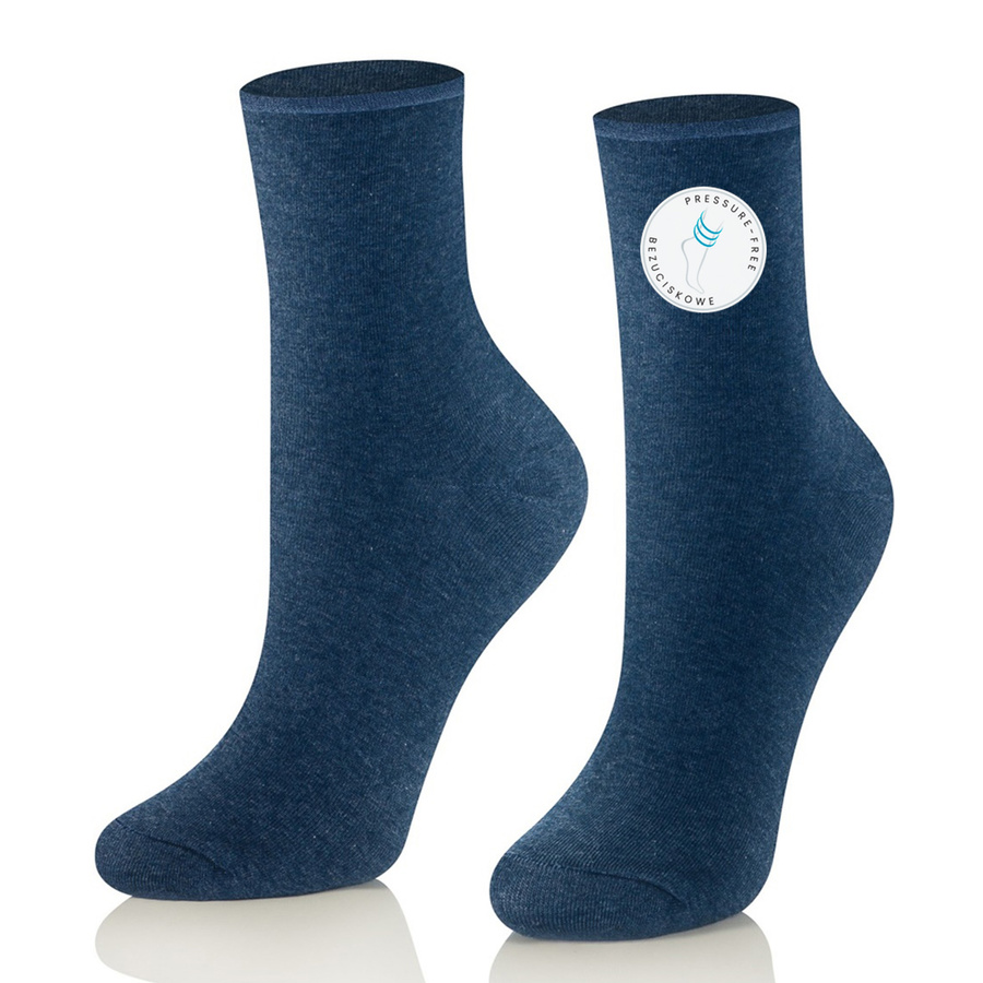 Skarpety bezuciskowe damskie bawełna art. 020 Intenso