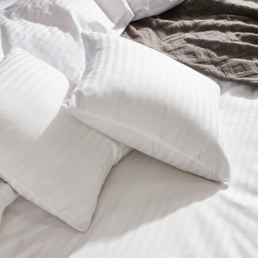 Bettwäsche Damast Weiß